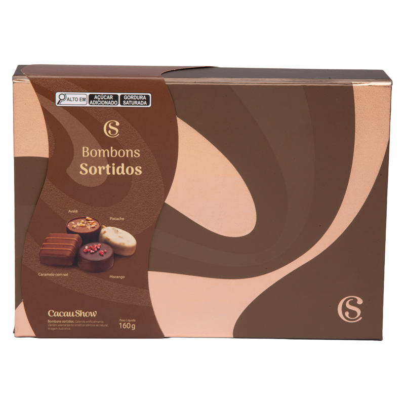 Caixa de Bombons Sortidos Cacau Show M 160g