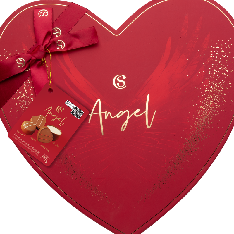 Caixa de Bombons Sortidos Angel Coração 290g