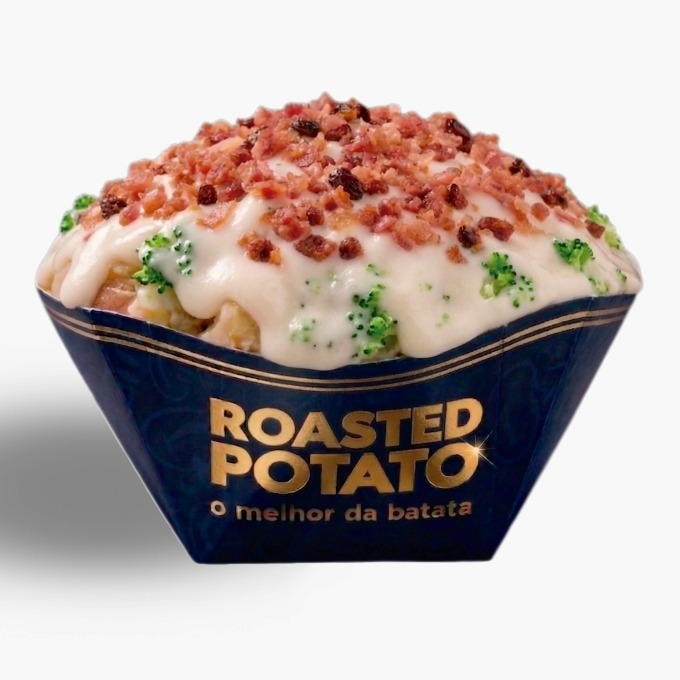 Brócolis Bacon Alfredo