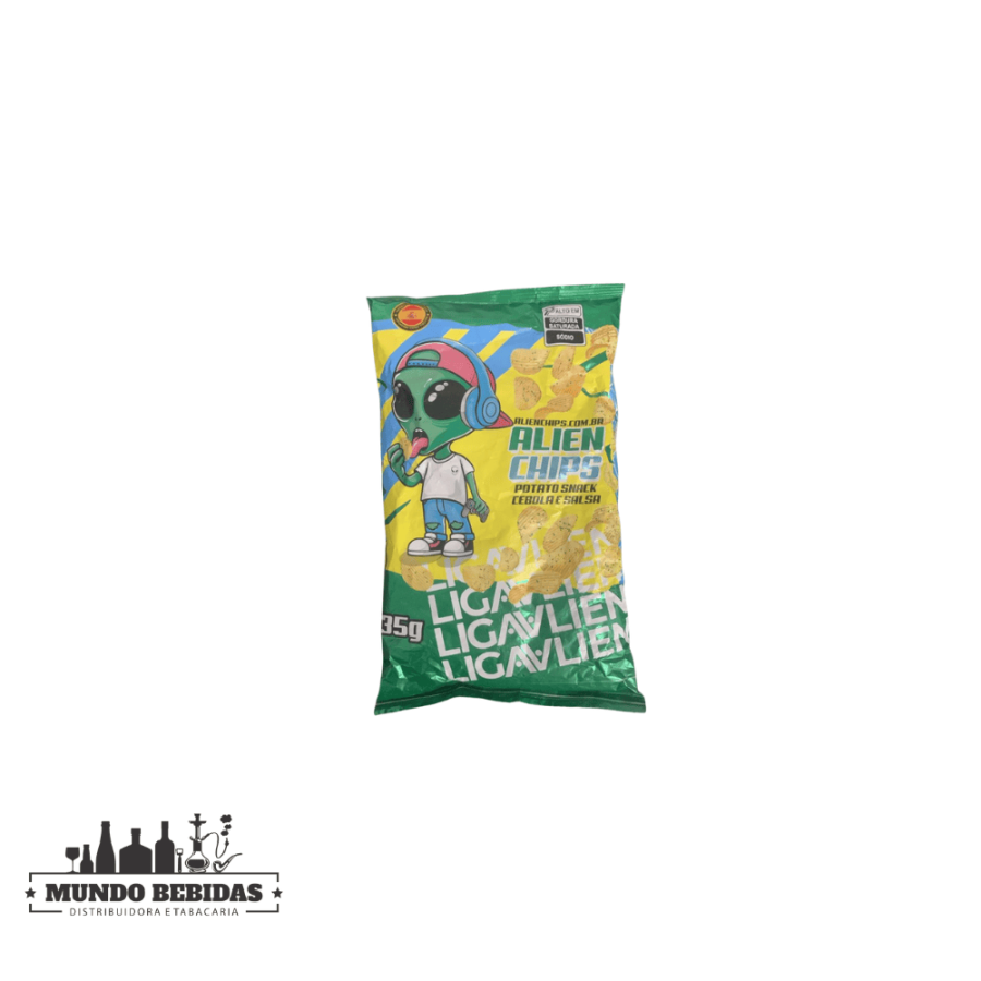 ALIEN CHIPS - CEBOLA E SALSA 35G
