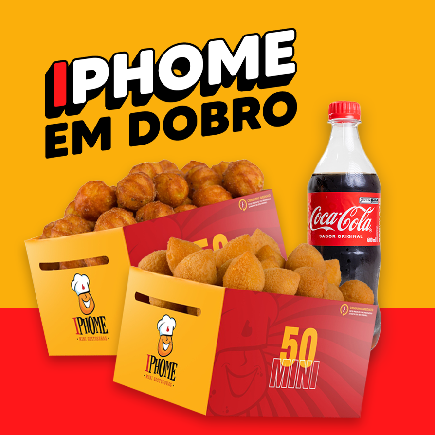 50Mini - Mini Churros + 1 Refri 600ml - GANHE! 50Mini - Mini Salgados 