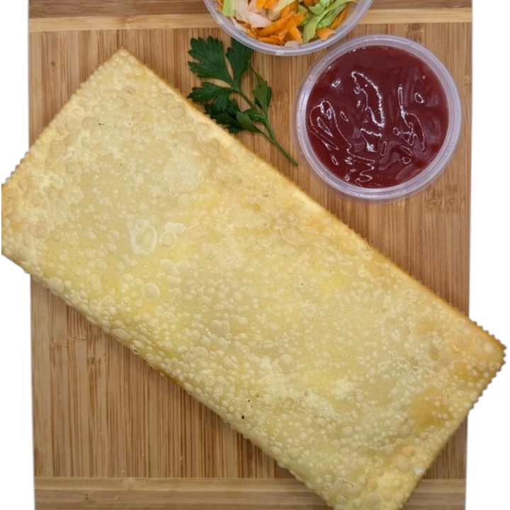 Pastel enrolado de carne