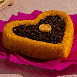 Bolo de Coração (caseiro)