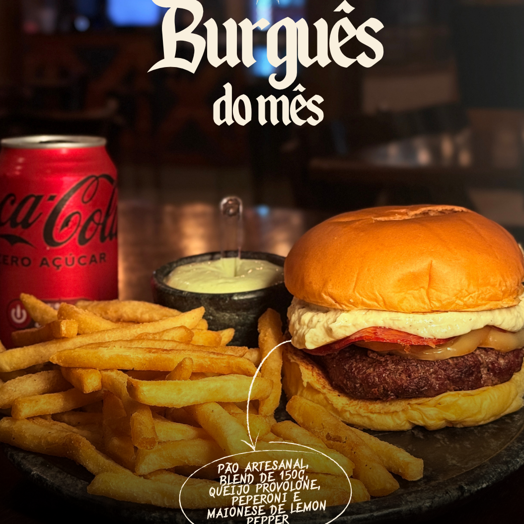 Burguês de Maio + Fritas + Refri