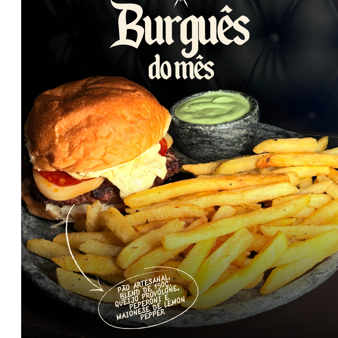 Burguês de MAIO + FRITAS P (120g) + REFRI