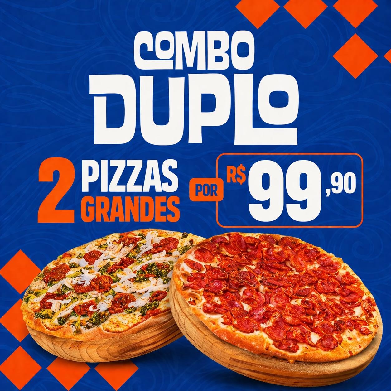 Combo Duplo | 2 Pizzas Grandes Tradicionais