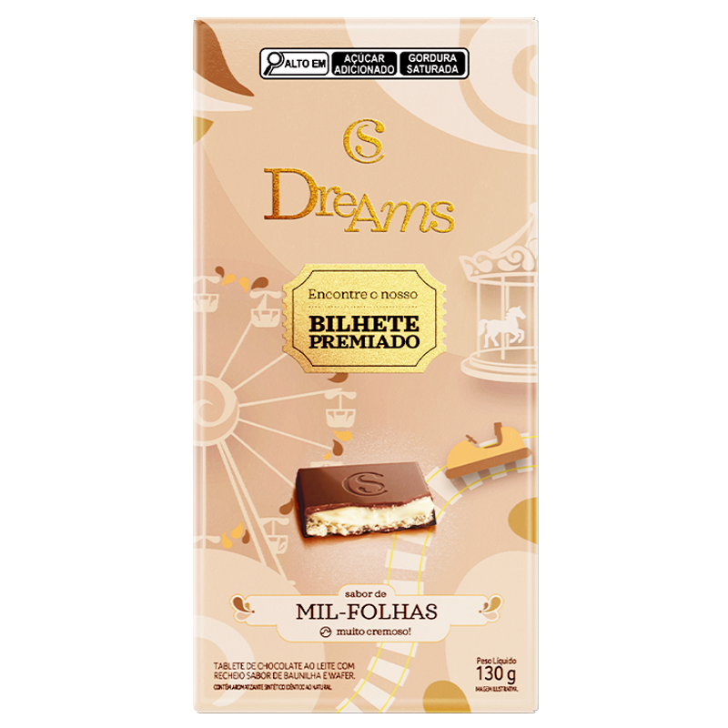 Tablete Dreams Mil Folhas Edição Especial 130g