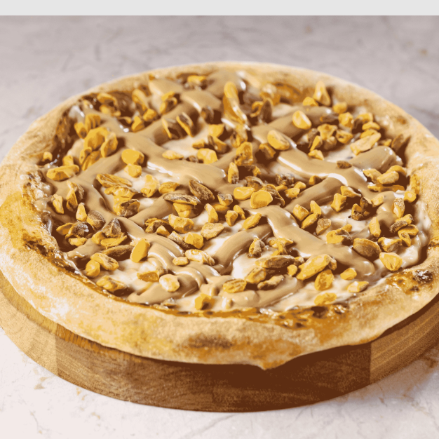 Pizza doce de Cheesecake de Pistache com 15% Off