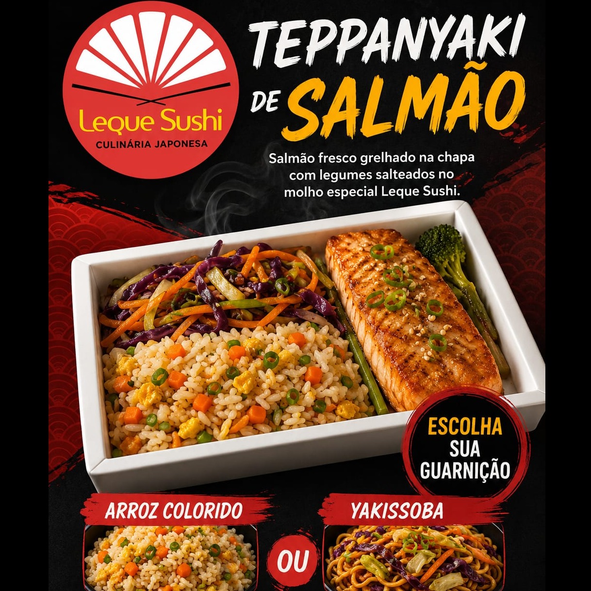 TEPPANYAKI DE SALMÃO