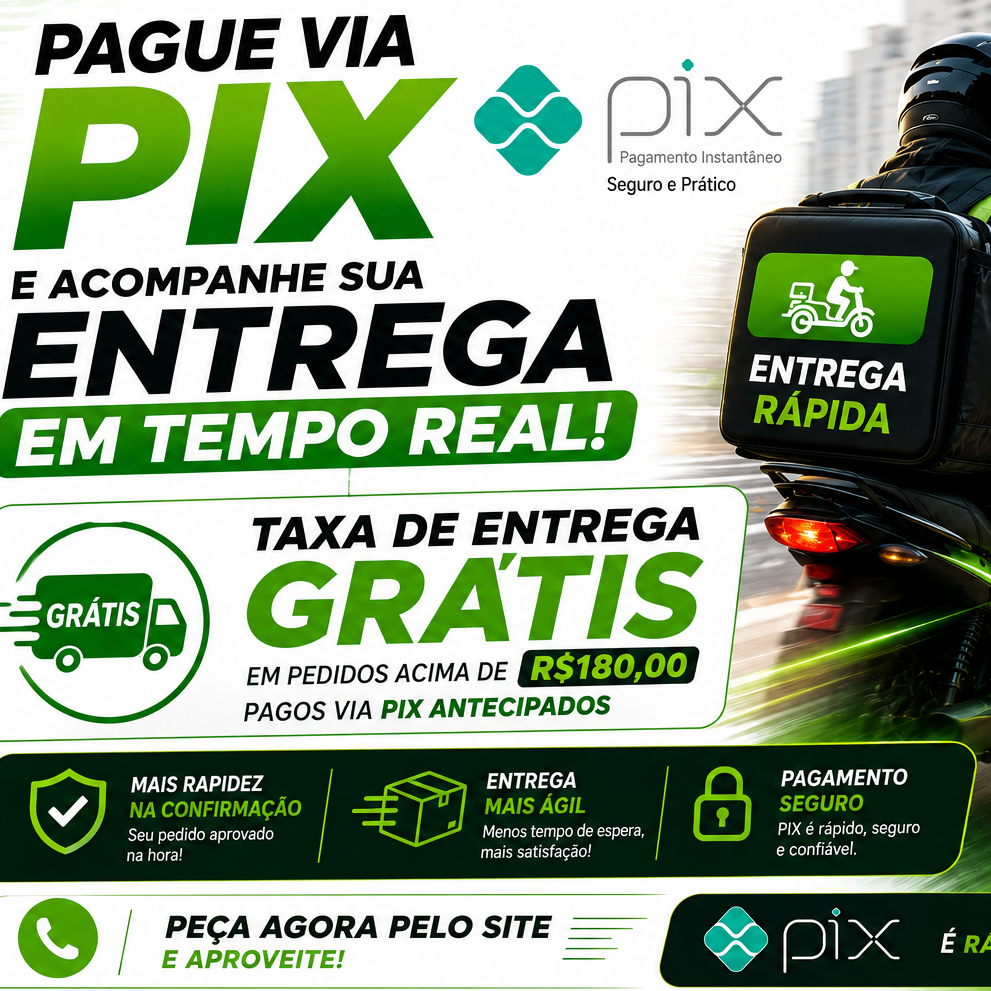 🚀Pague via pix e agilize sua entrega!!
