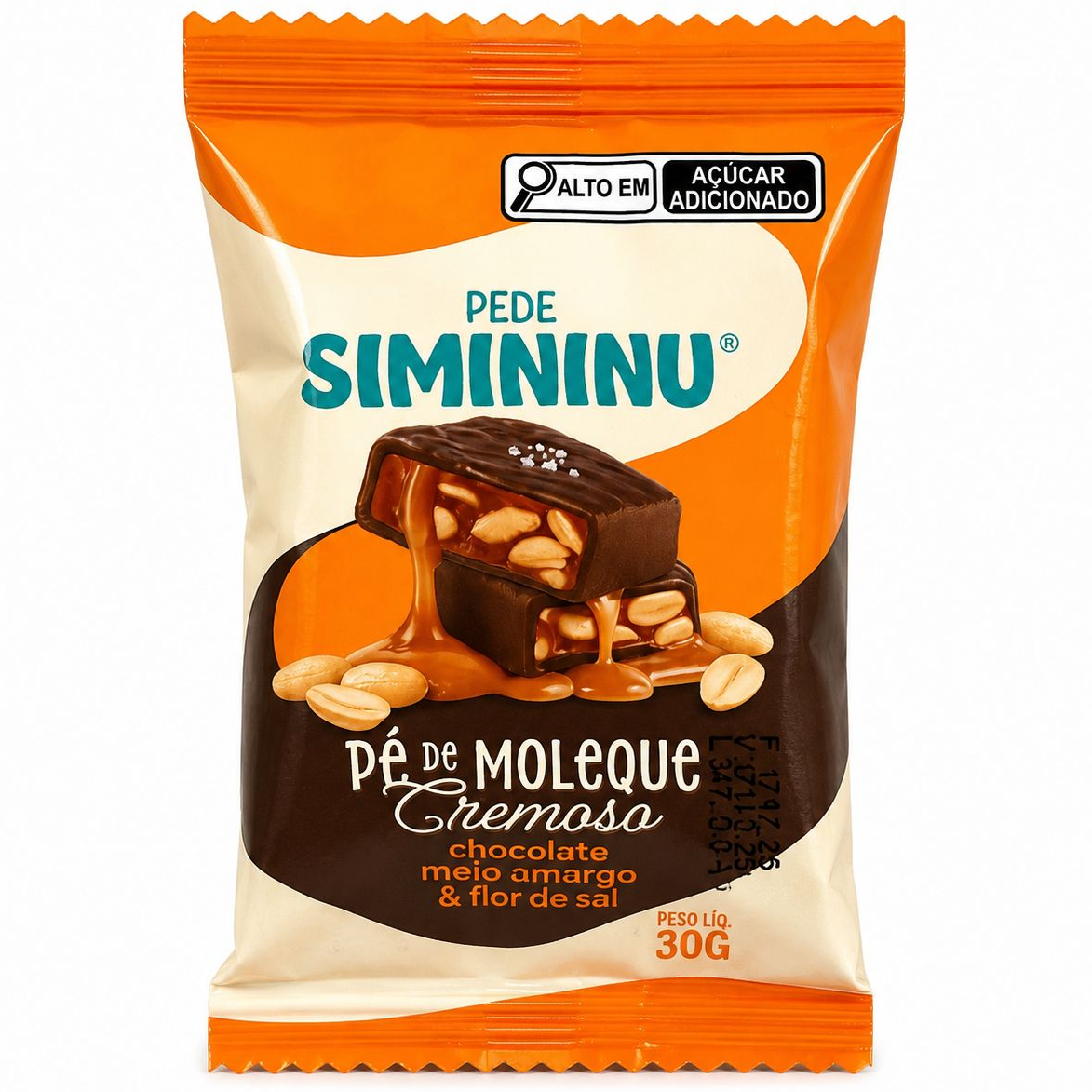PE DE MOLEQUE CHOC/FLOR DE SAL 30G