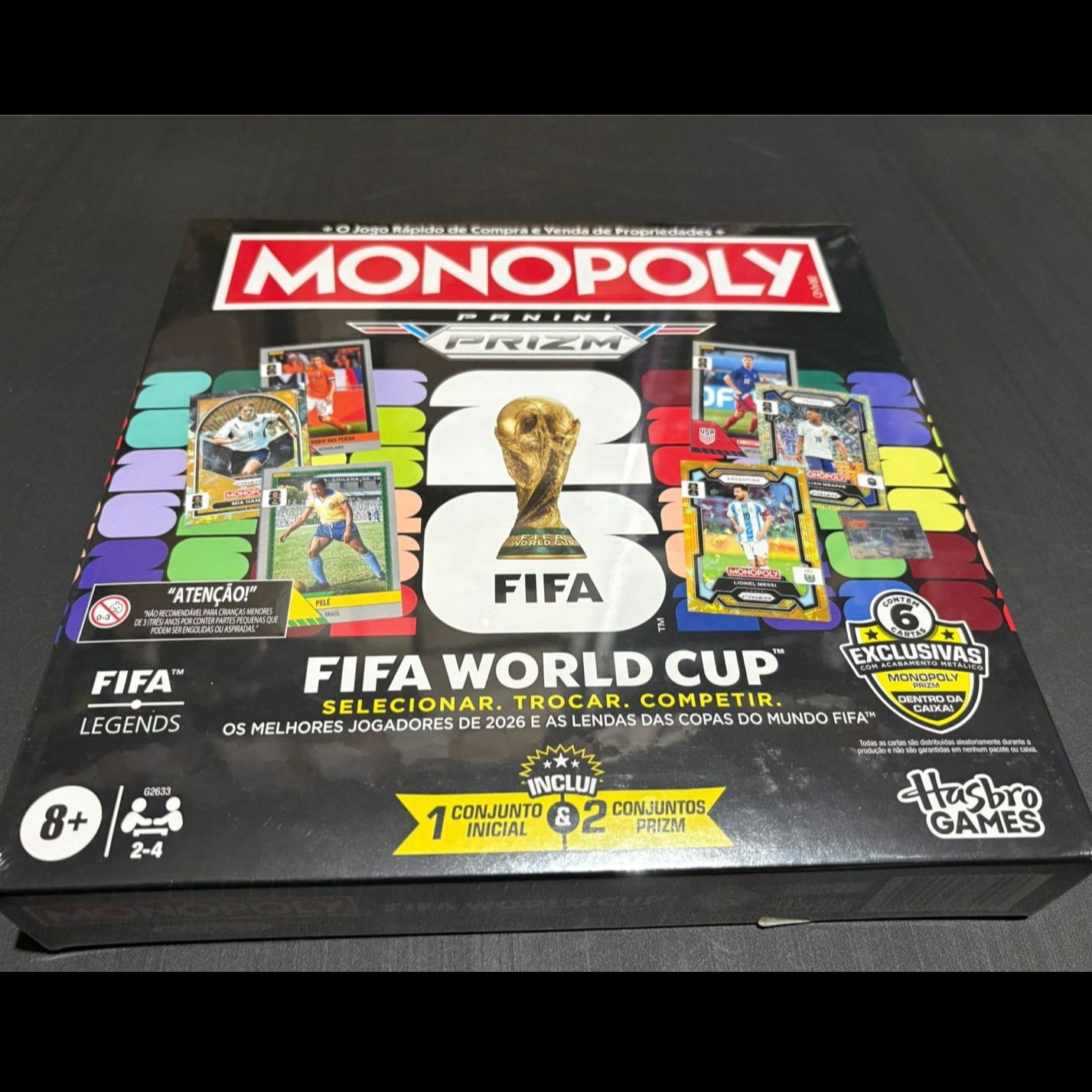 Jogo de Tabuleiro Manopoly FIFA LEGENDS Panini Prizm - Hasbro Games^