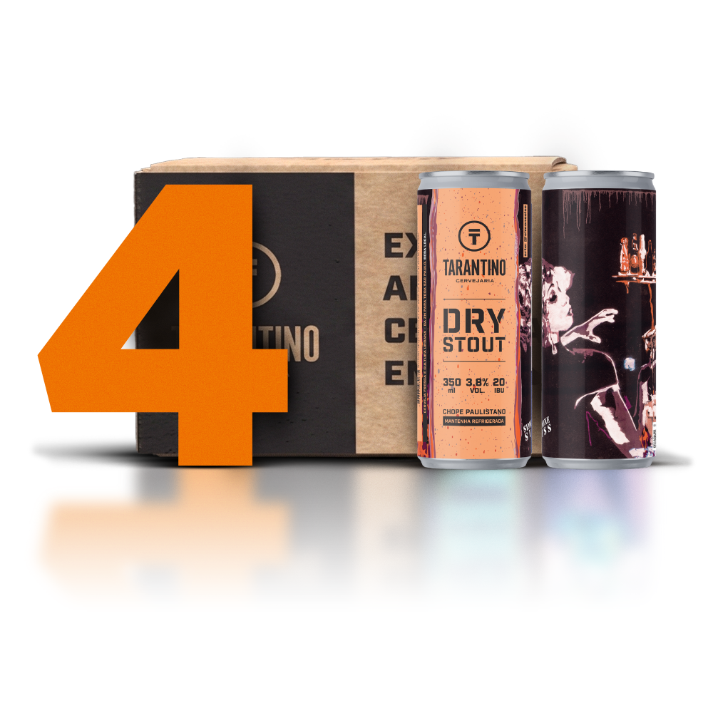 4 Pack | Tarantino Dry Stout 350ml com 10% OFF