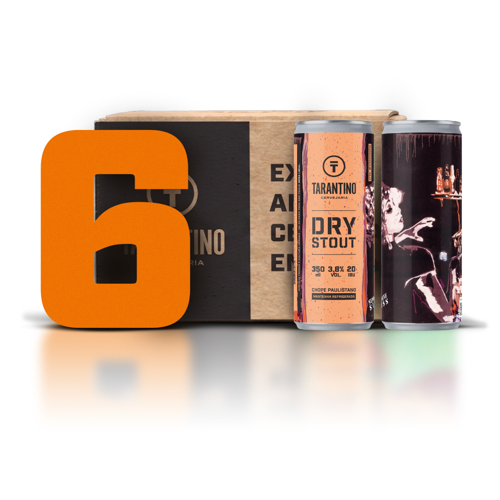 6 Pack | Tarantino Dry Stout 350ml com 10% OFF