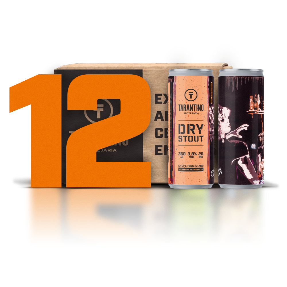 12 Pack | Tarantino Dry Stout 350ml com 20% OFF