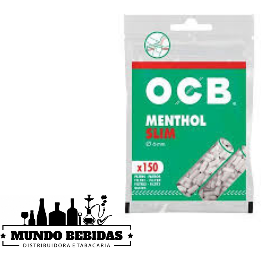 FILTRO OCB MENTHOL SLIM 6MM X150