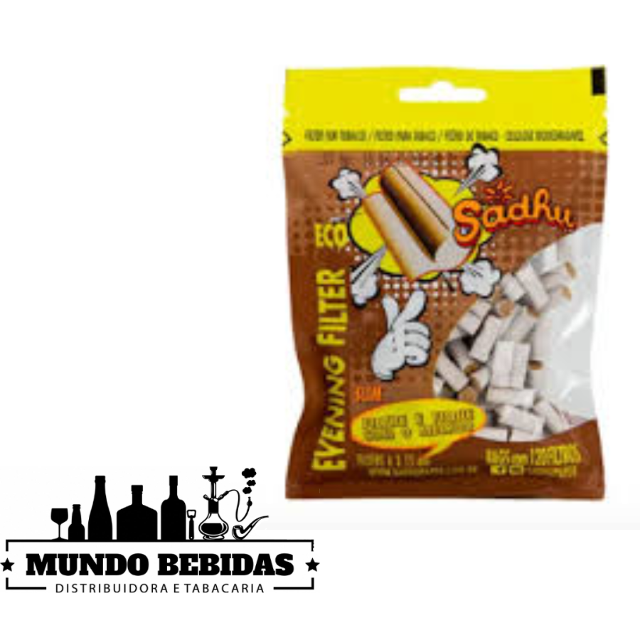 FILTRO SADHU EVENING ECO SLIM 6MM/15MM (PACOTE COM 120UN)