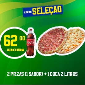 COMBO: 2 Pizzas Grandes + Coca-Cola 2L