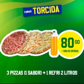 COMBO: 3 Pizzas Grandes + Refri 2L
