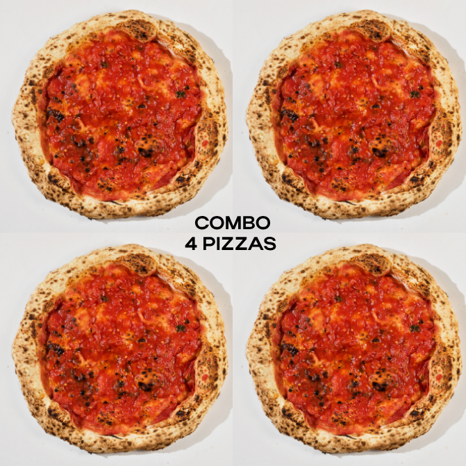 COMBO Pizza Rossa I 4 unidades I Refrigerada I 28cm