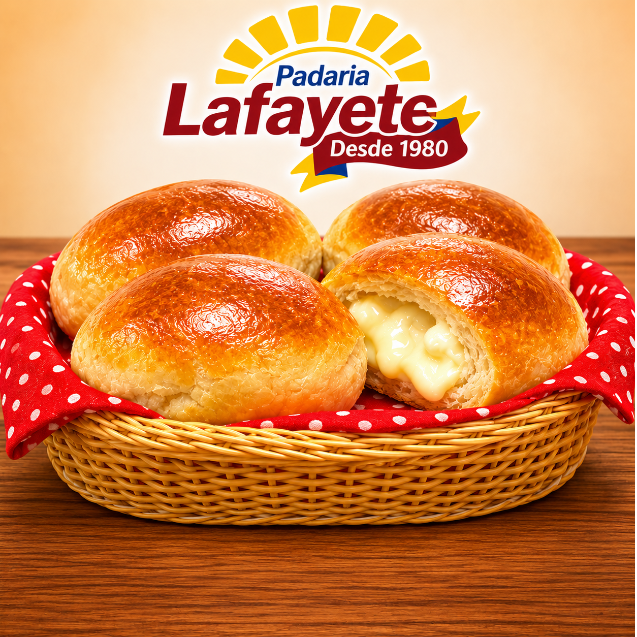 🥔🧀 Pão de Batata + Requeijão (4 un)