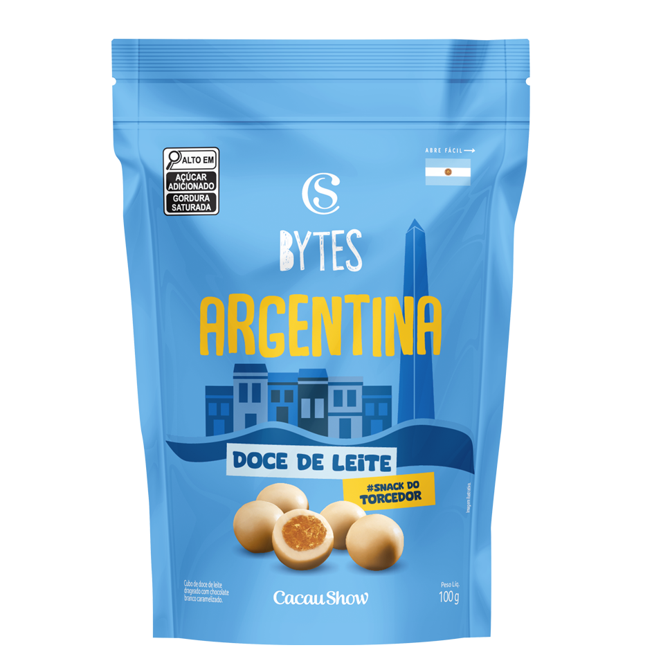 Drageado Bytes Doce de Leite Argentina 100g