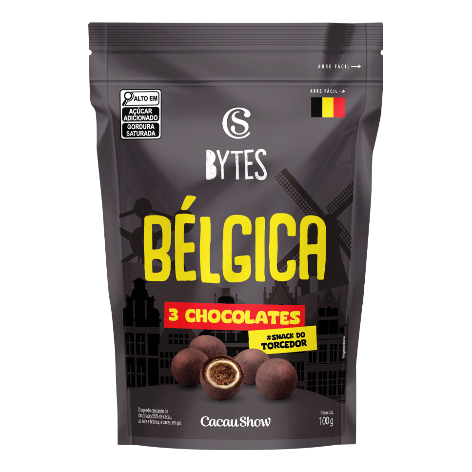Drageado Bytes Bélgica 3 Chocolates 100g   