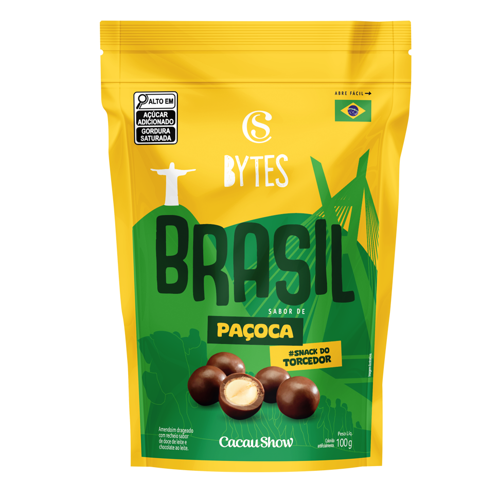Drageado Bytes Brasil Paçoca 100g