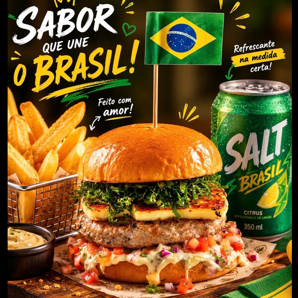 Salt Brasil + fritas