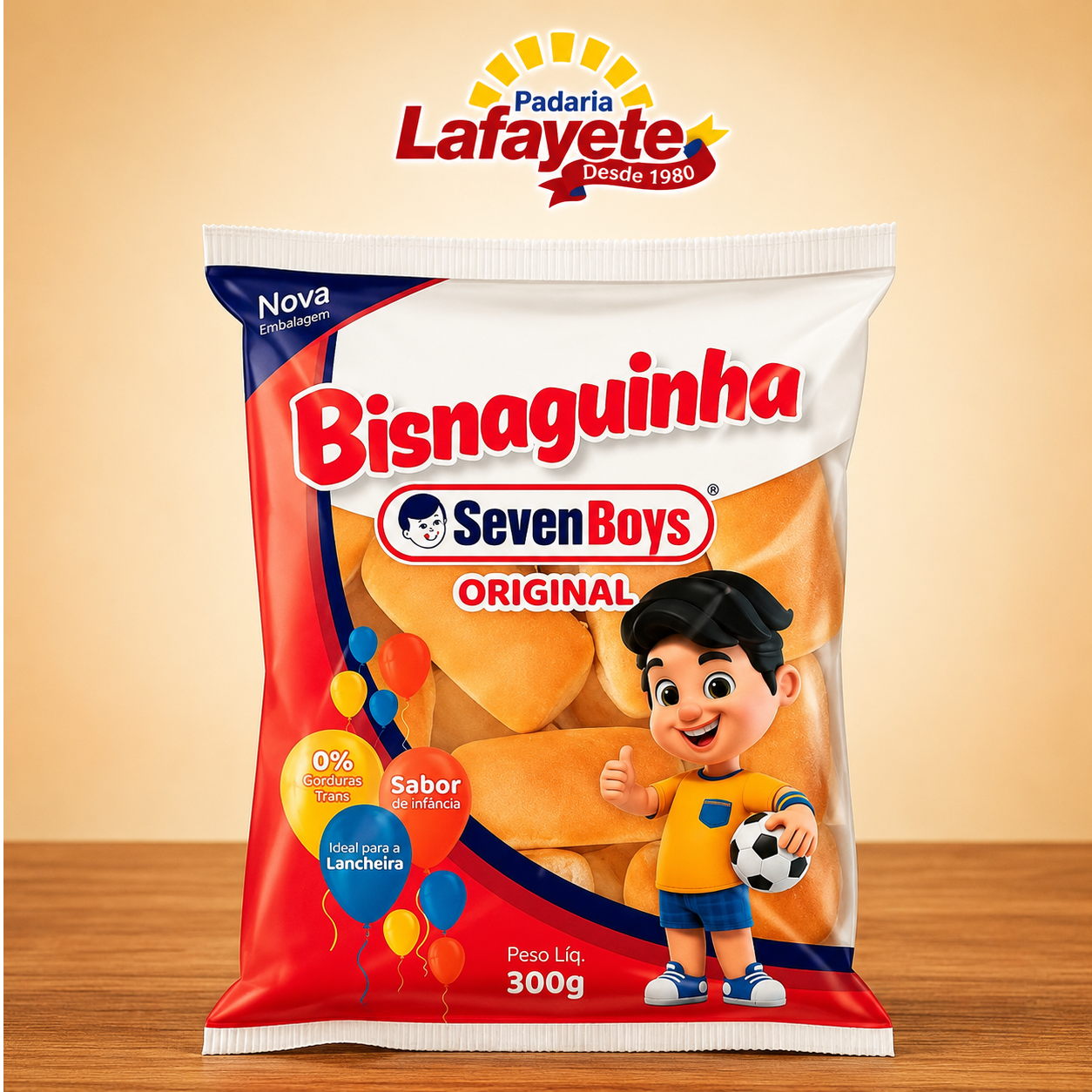 🥖 Bisnaguinha Seven Boys 300g