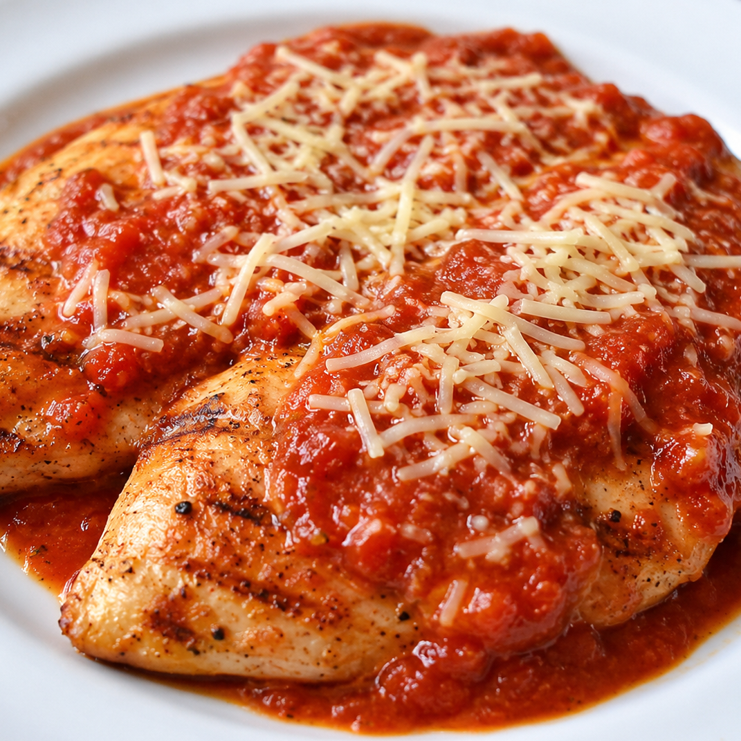NP- Filé de Frango com Molho ao Sugo e Minas Padrão