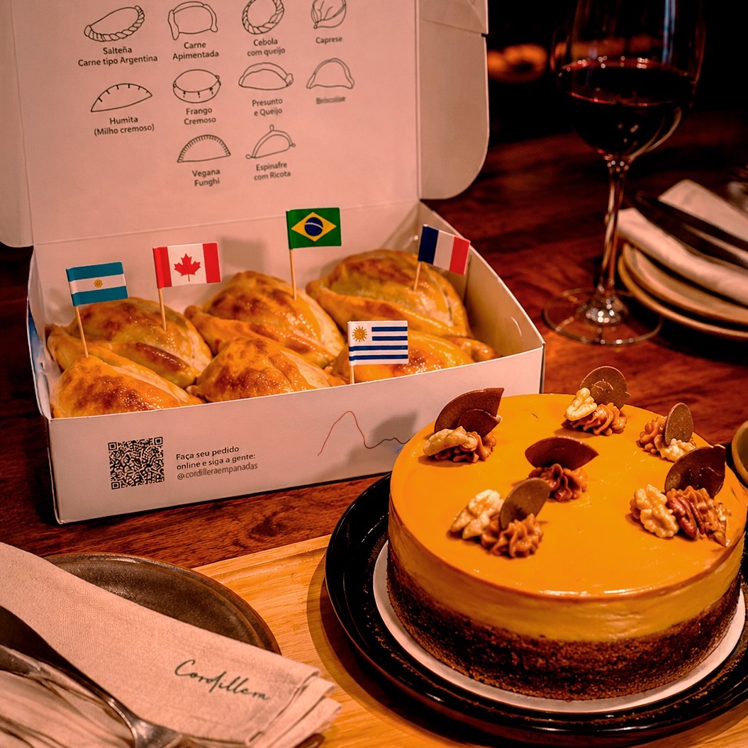 “Encontro perfeito” 6 empanadas + Cheesecake doce de leite