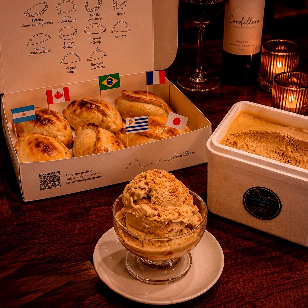 Combo  Doce de Leite  ( Caixa de empanada + Sorvete 1kg)