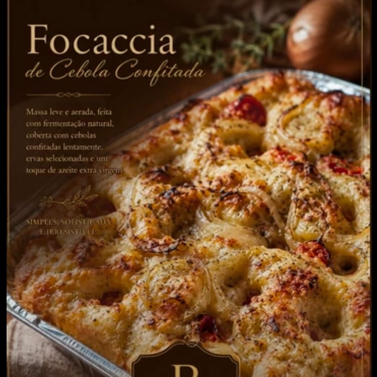 FOCACCIA CONFITADA DE CEBOLA ROXA ITALIANA