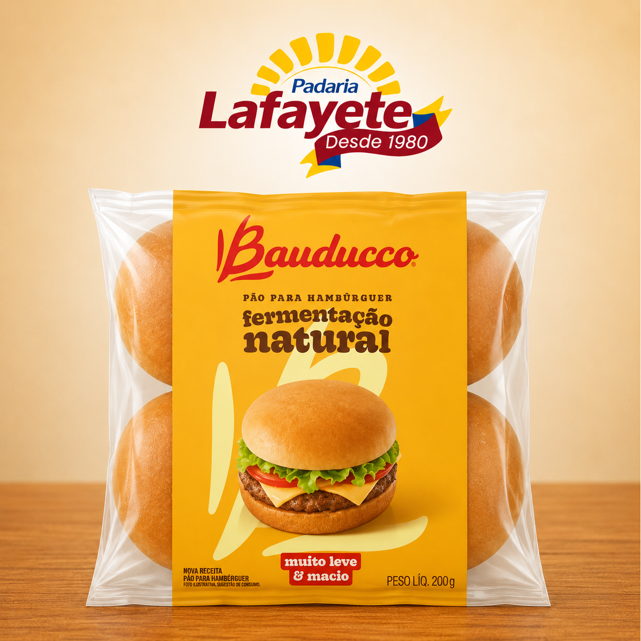 Pão para Hambúrguer Bauducco 200g 🍔🥖