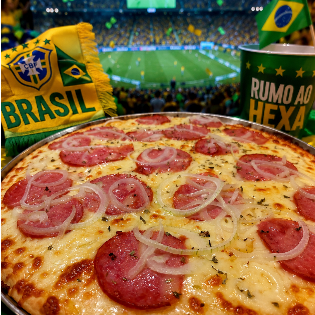 COMBO VAI BRASIL! "Se o Brasil faz gol, a gente comemora com pizza!"