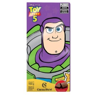 Tablete Toy Story de Chocolate ao Leite Buzz Lightyear 100g