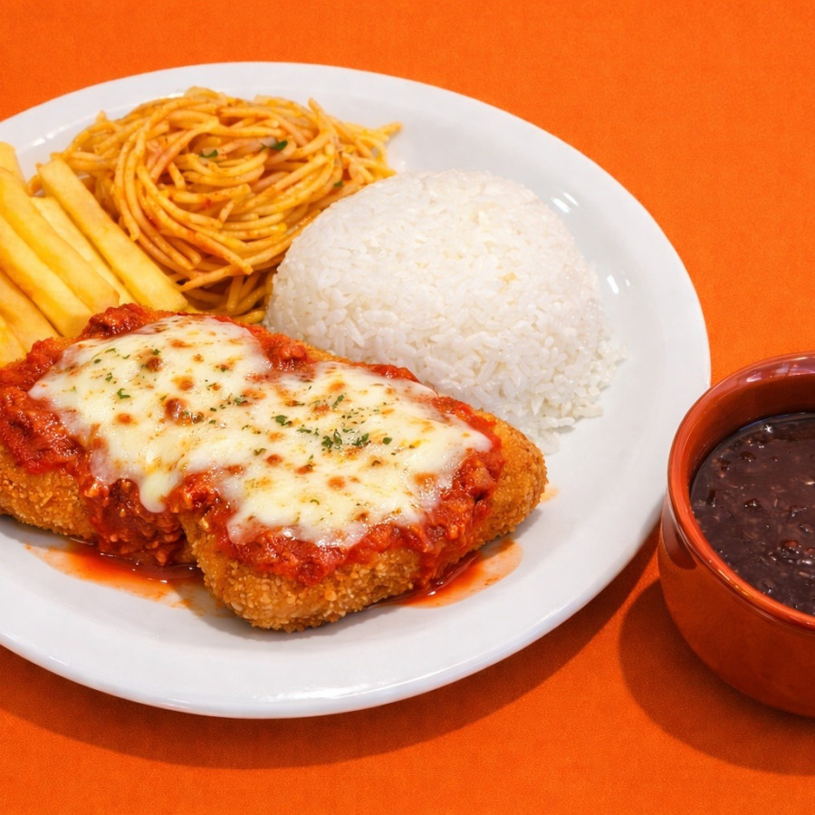 FILE DE FRANGO A PARMEGIANA