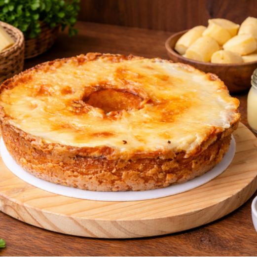 Bolo de Mandioca Cremoso