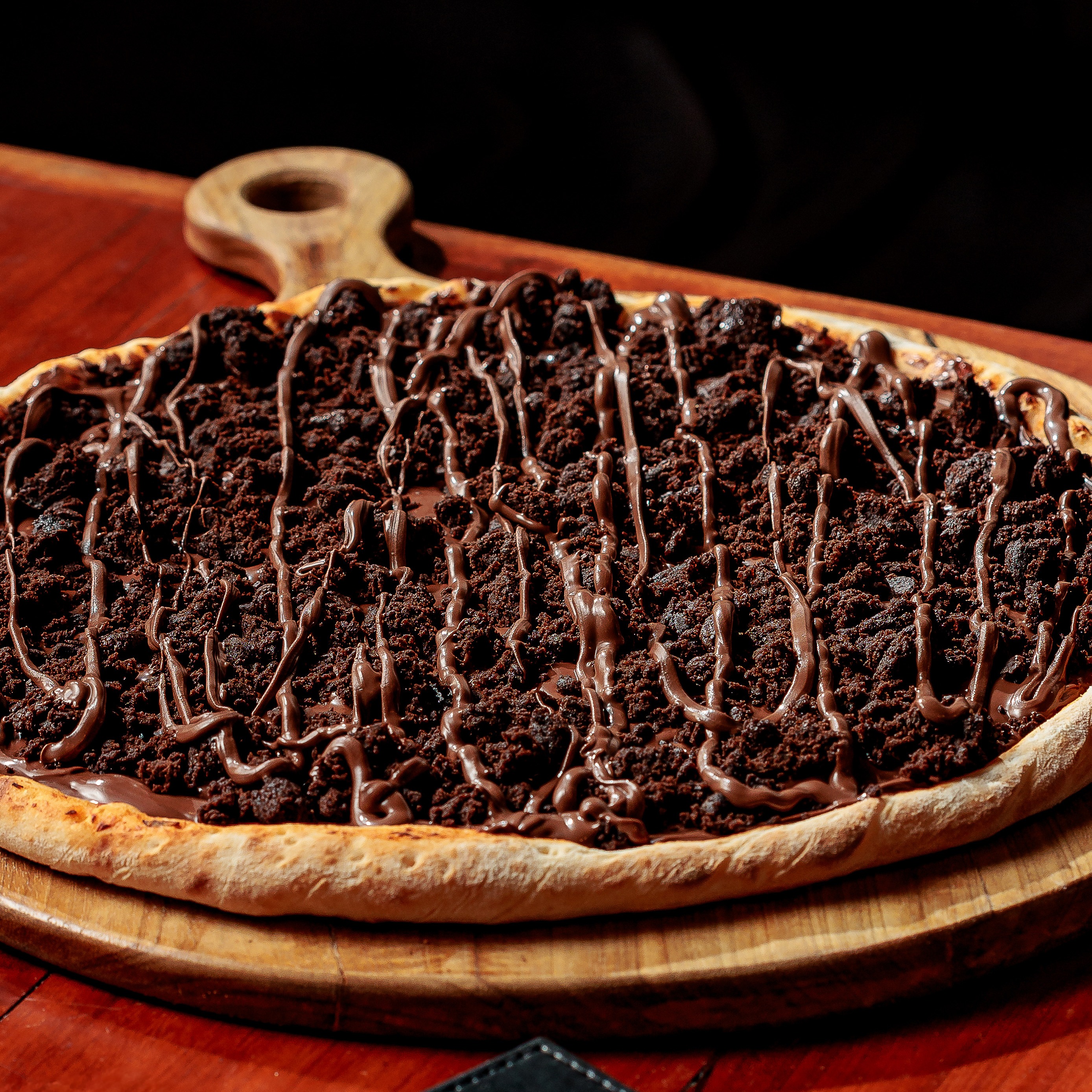 Pizza Média Nutella e Brownie