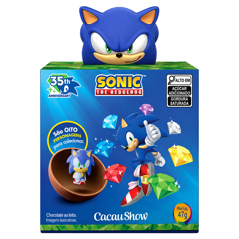 Caixa Surpresa do Sonic 47g