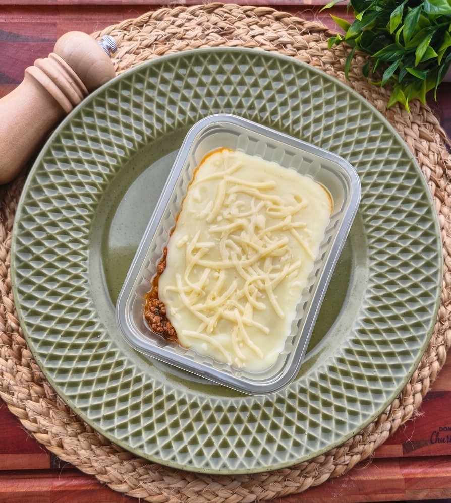 Escondidinho de batata inglesa com patinho moído