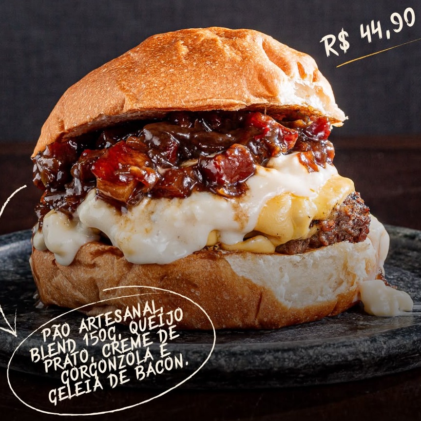 Burguês de JULHO - Creme de Gorgonzola