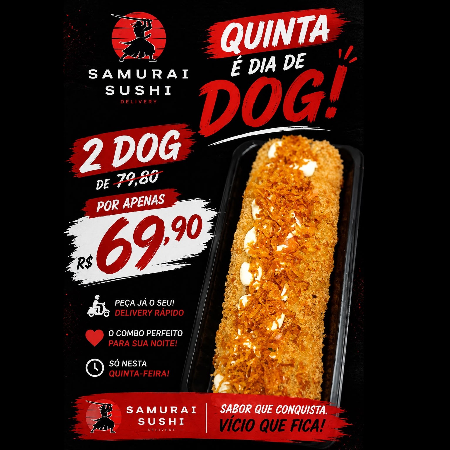 Dupla de SushiDog de SALMÃO