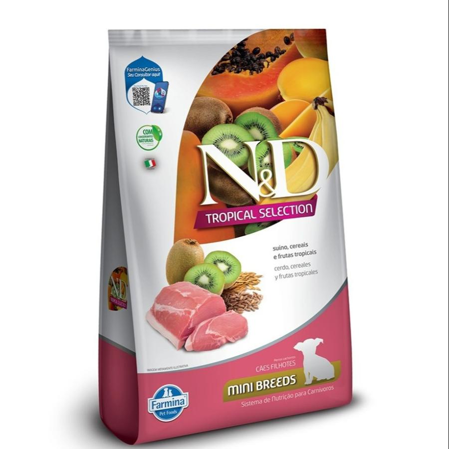 N&D TROPICAL FILHOTE MINI E PEQUENO SUINO 2KG