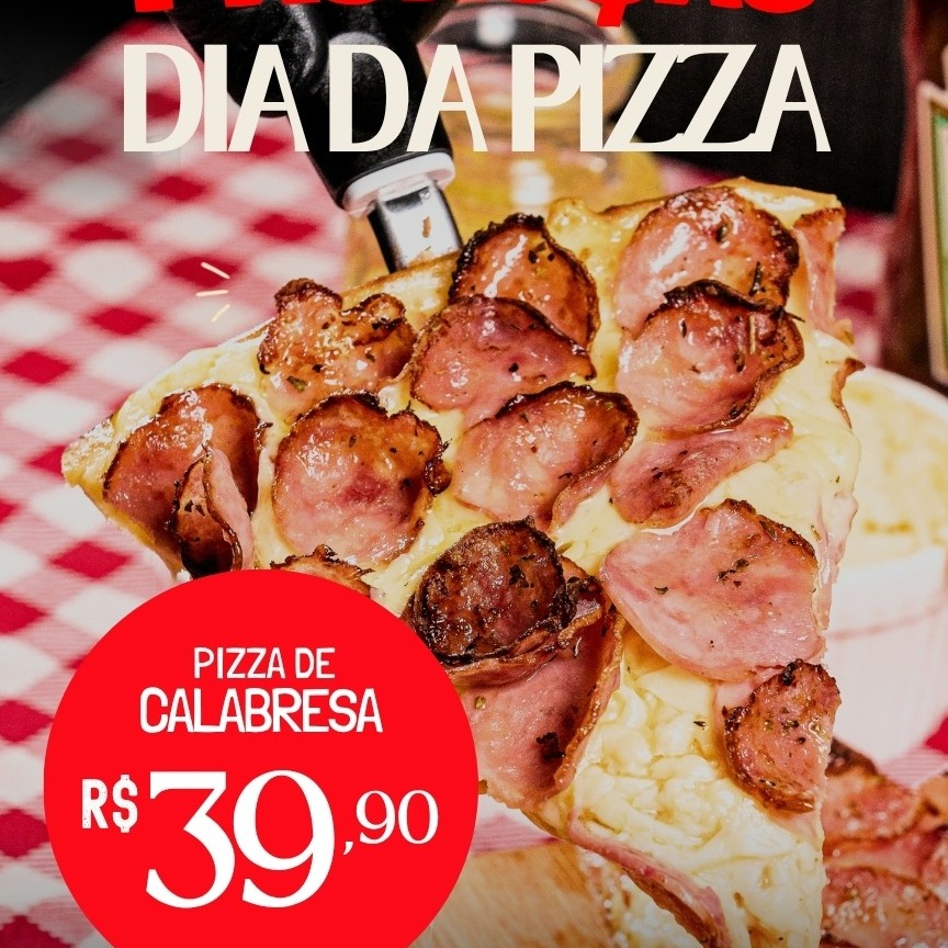 PROMO DIA DA PIZZA - GRANDE CALABRESA 