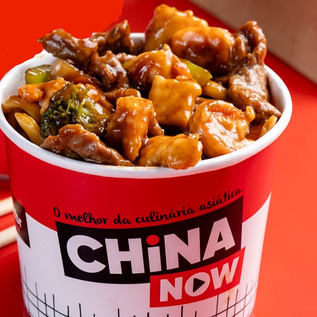 421 - Macarrão Chop Suey com Camarão Individual