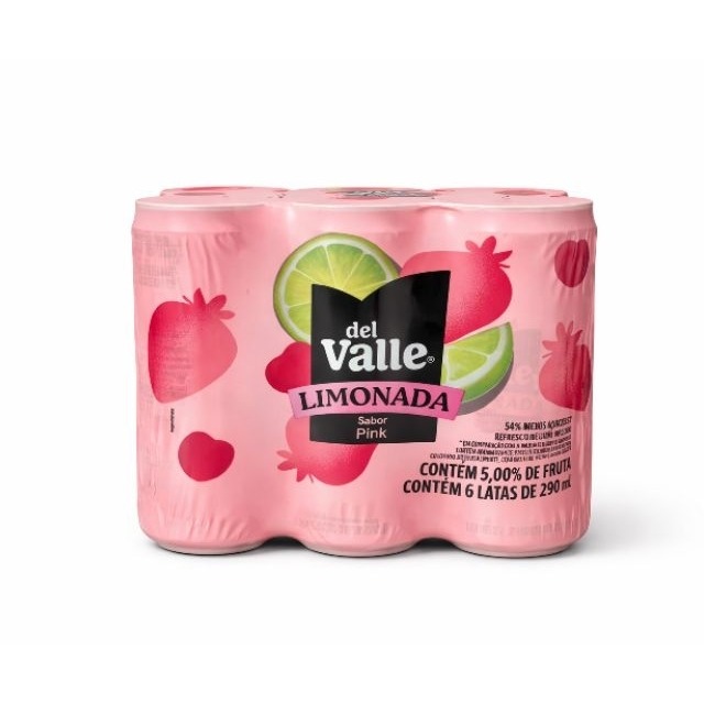 DEL VALLE LIMONADA PINK FARDO C/ 6