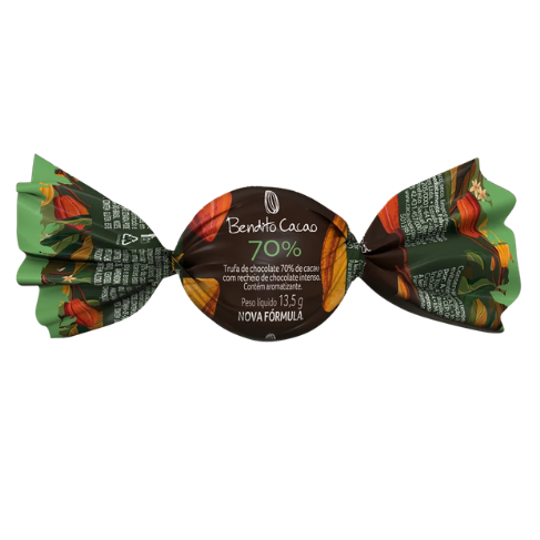 Trufa Bendito Cacao de Chocolate 70% Cacau 13,5g