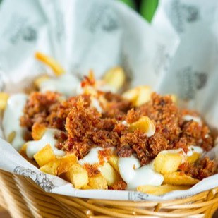Fritas + Gorgonzola + Bacon